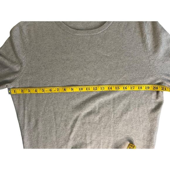 OSKLEN Woman Medium Grey Pullover Sweater Long Sleeve preppy soft Cashmere cozy - Picture 5 of 8